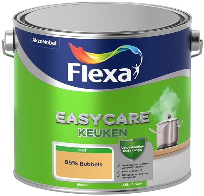 Flexa - Easycare Keuken - 85% Bubbels - Mengverf - 2,5 L