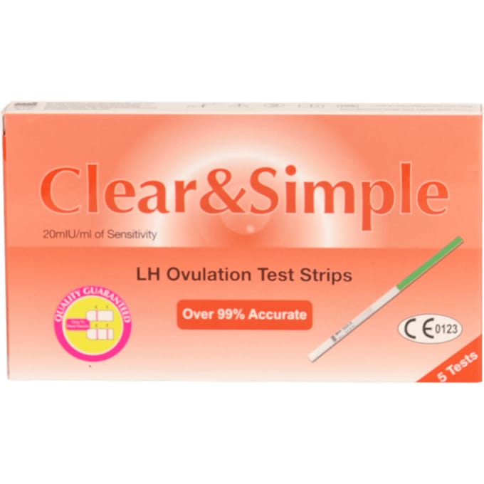 Clear &amp; Simple 5 Ovulatieteststrips 5 st