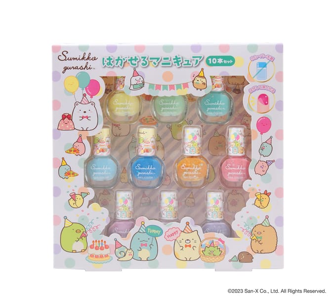 RACE - San-X Sumikko Gurashi Peelable Nail Polish Set 10 pcs