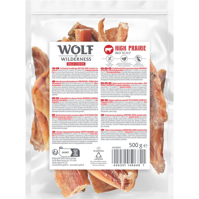 Wolf of Wilderness beef scalp "High Prairie" 3 x 500g