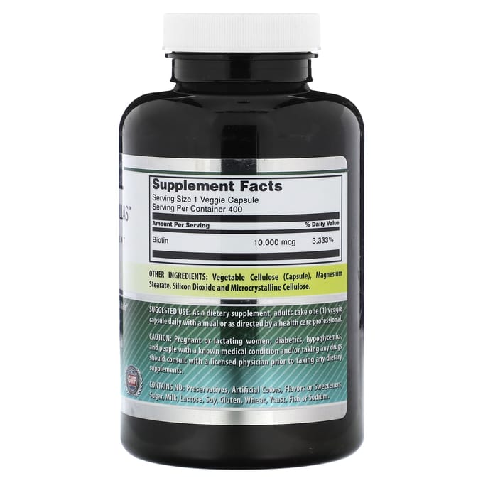 Amazing Nutrition, Biotine, 10.000 mcg, 400 vegetarische capsules
