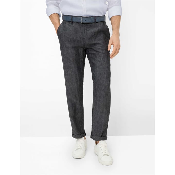 Brax Heren Chino  Style EVANS GRAPHIT, donkergrijs, maat 58