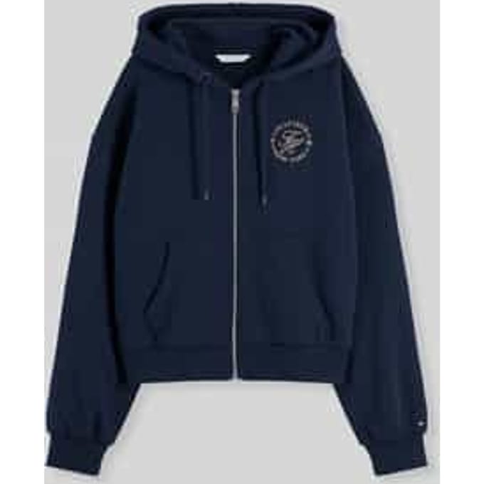 relaxed fit sweatjack van puur katoen