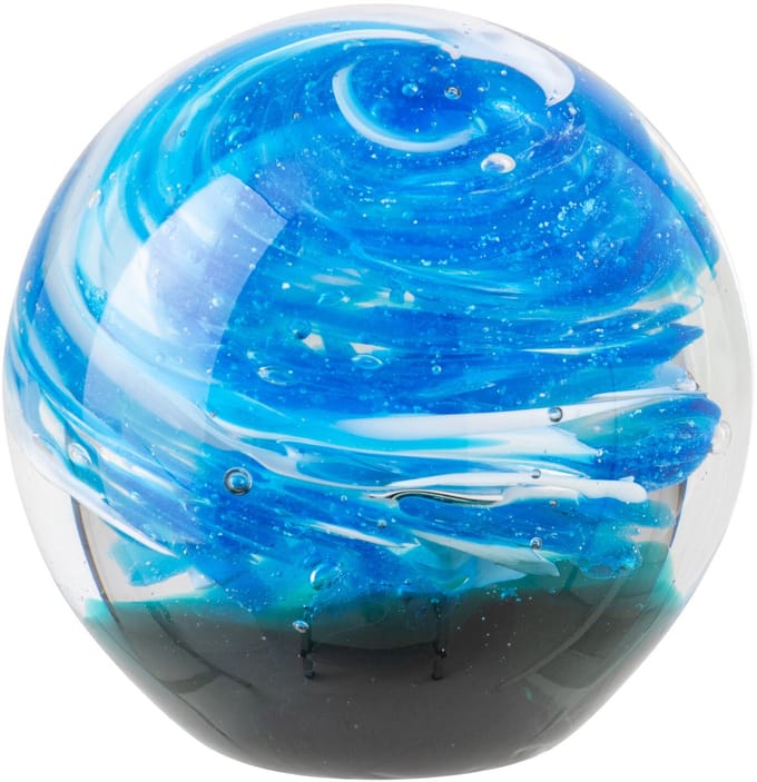 J-Line presse-papier Bal - glas - groen/blauw - medium