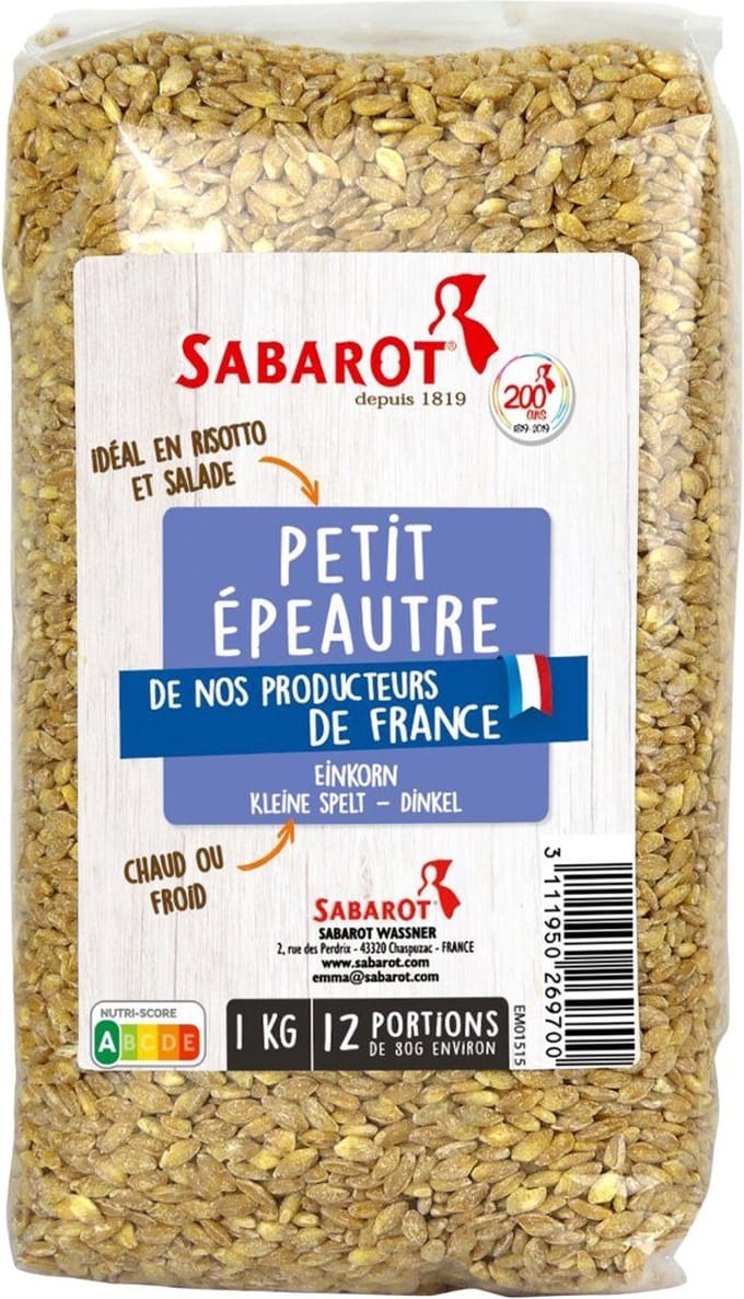 Sabarot Spelt - Zak 1 kilo