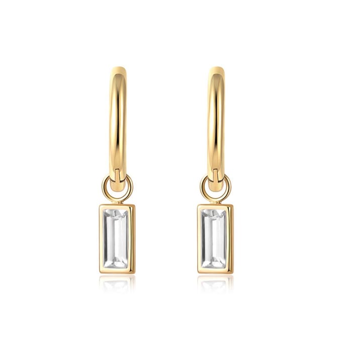 Oorringen Crystal | Stainless Steel