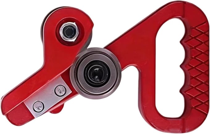 Metaalsnijder - Metaalschaar Plaat - Metaal Bewerken - Dubbelwiel Mechanisme - 30 cm - Rood