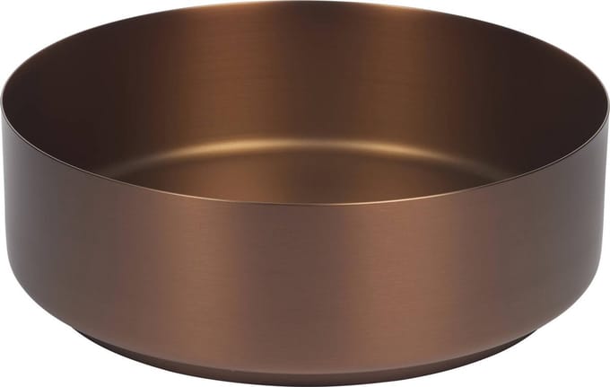 Ben Stradius Ronde Waskom - Ø 36x12 cm - RVS - Koper - Wastafel - Opbouw