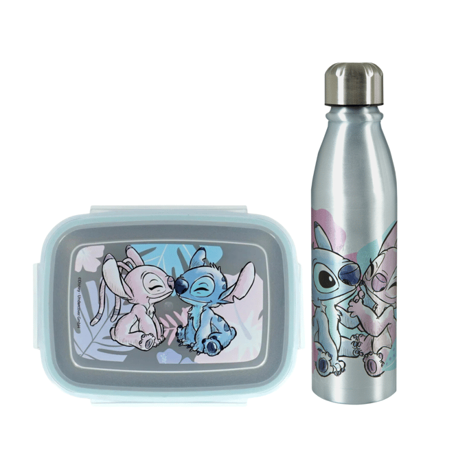 Lilo & Stitch Lunchset - Aluminium Lunchbox - Aluminium Drinkfles