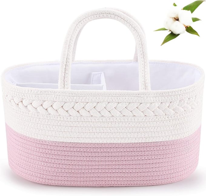 Luier Caddy voor Baby - Opbergbak voor Kinderkamer en Auto Organizer
