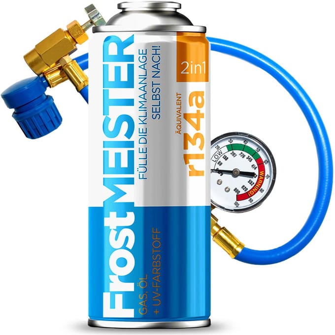 Frostmeister 2w1 - Airconditioner Service Kit - R134a - 400ml - Met Manometer