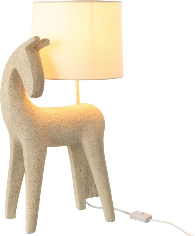 J-Line tafellamp Paard Modern - polyresin - beige