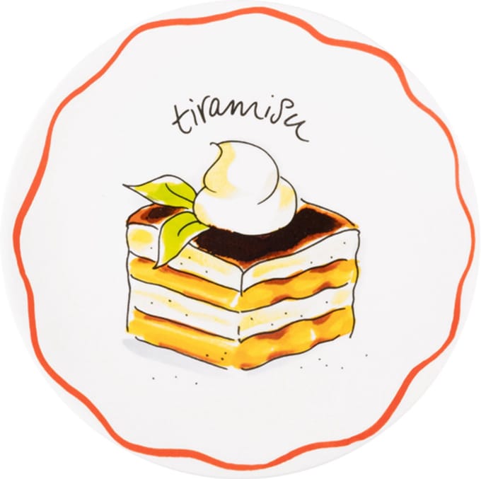 Blond Amsterdam, Pasta: bord 18 cm tiramisu