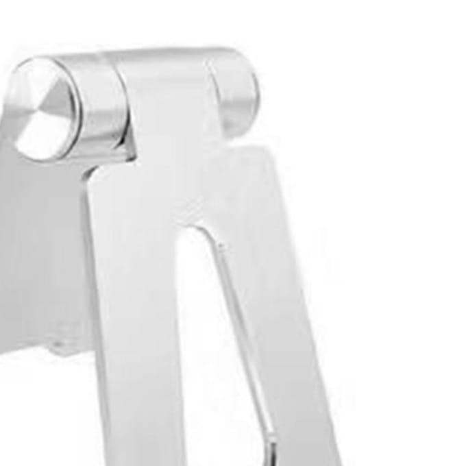 Support de tablette en alliage d'aluminium, léger et argenté, pour téléphone portable white