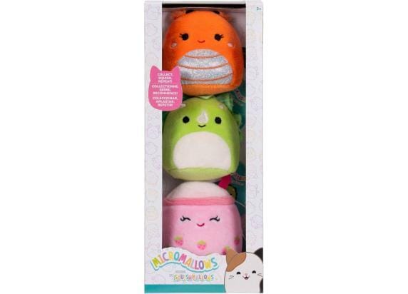 Squishmallows Micromallows 3-Pack Mony, Tristan, Victoria Poppetjes en figuren
