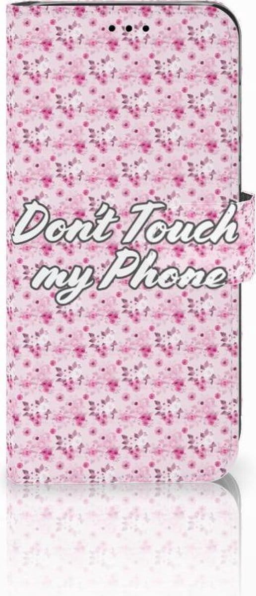 Huawei P20 Lite Portemonnee Hoesje Flowers Pink DTMP