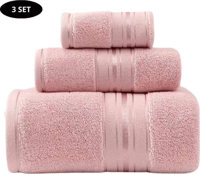 Bovista Handdoeken Set - Hotelkwaliteit - Handdoek - Towel - Roze - 3 Stuks