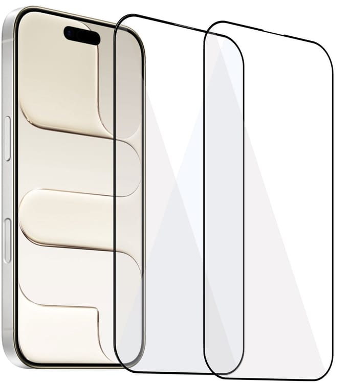 ChiGuard Screenprotector 2x geschikt voor iPhone 17 Air Screenprotector - Full Screen - Curved - GuardCover