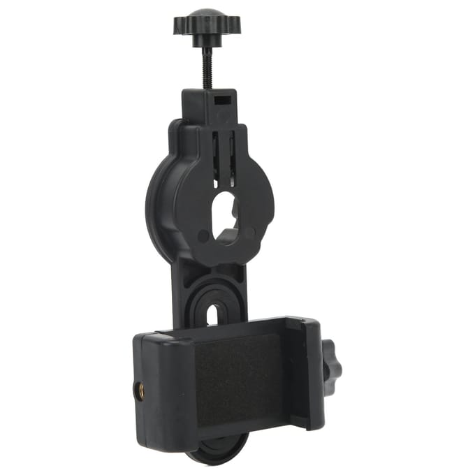 Telescoop Telefoonhouder 1/4in Schroefgat Antislip Rubberen Pad Plastic Telescoop Telefoonadapter voor Small black
