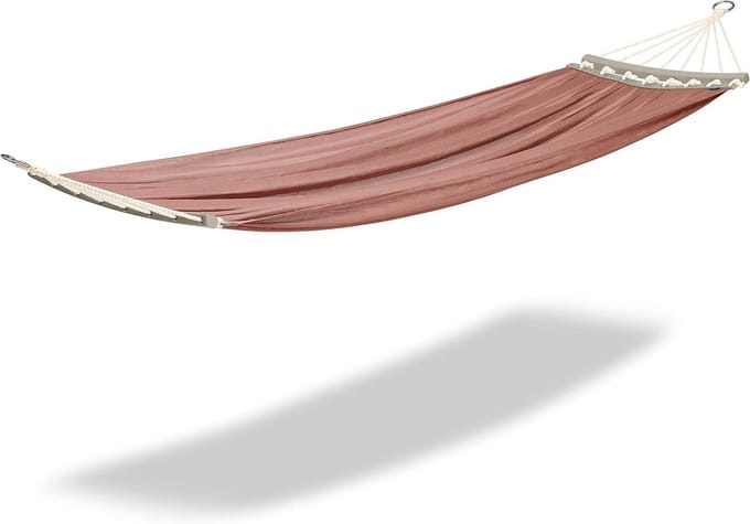 Reishangmat - Kampeerhangmat - Ontspannen Buiten - Ademend Mesh - 208 cm Lengte - Cederhout