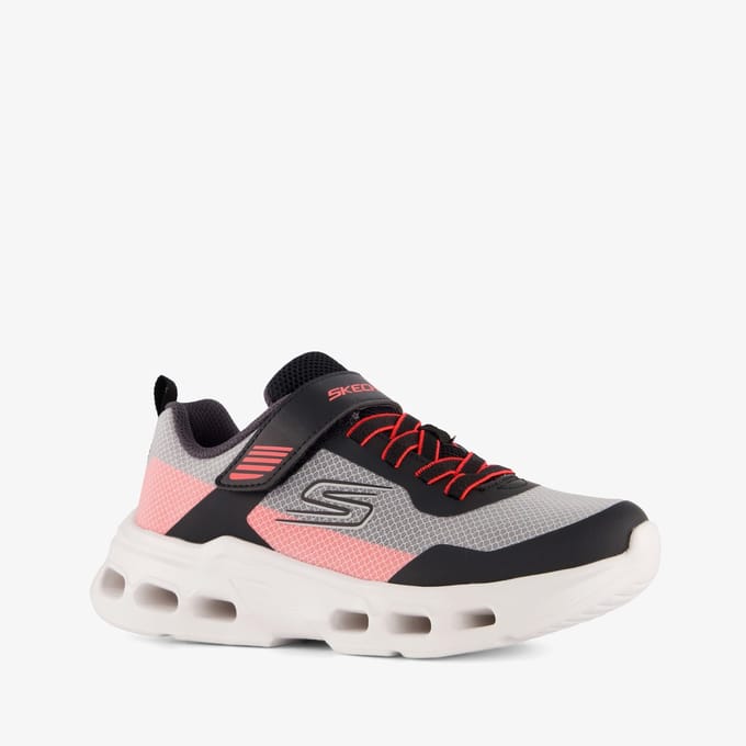 Skechers Glide-Step Drift - Zorzox kinder sneakers zwart rood - Maat 36 - Extra comfort - Memory Foam