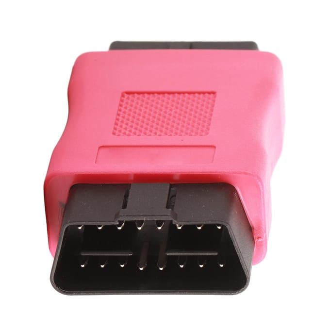 OBD2 Mannelijk naar Vrouwelijk Connector Adapter OBDII Stekker voor Voertuig Diagnostische Scantool pink