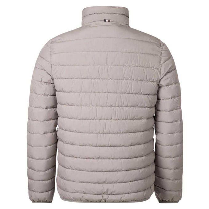 Aquascutum Heren Mock Neck Active Gewatteerd Jasje (Grijs)