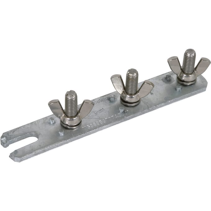 Dehn 3-polige aardingsrail M10 met vleugelmoer - 799019