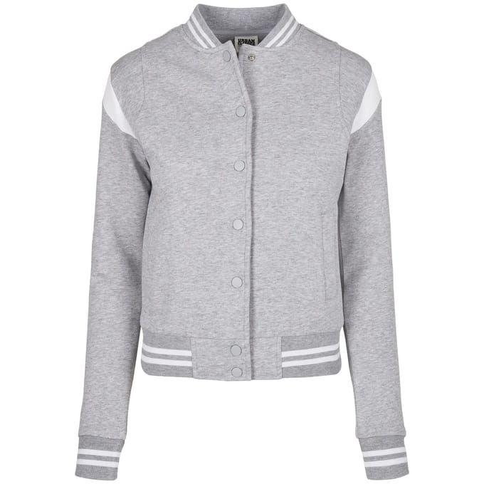 Urban Classics - Organic Inset College jacket - M - Grijs