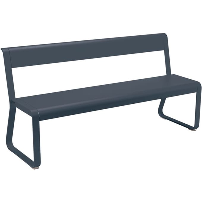 Fermob - BELLEVIE bank met rugleuning - 47 antraciet mat - 4 - 6 Wochen