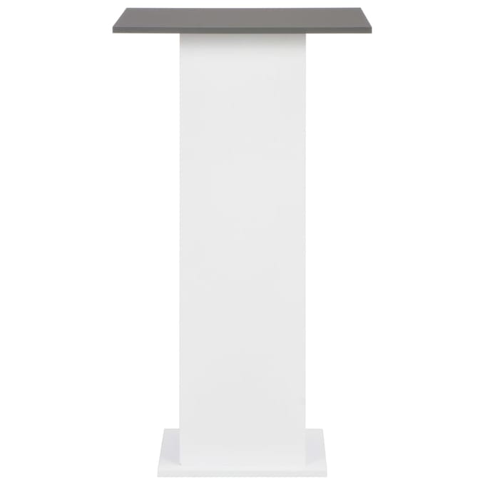 vidaXL - Bartafel - 60x60x110 - cm - wit - en - antracietgrijs
