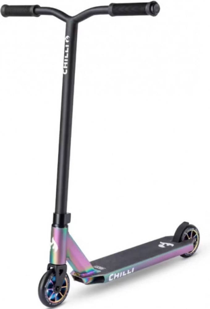 Chilli - Stuntstep - Gevorderde - Rocky - 110mm - Matt Neochrome