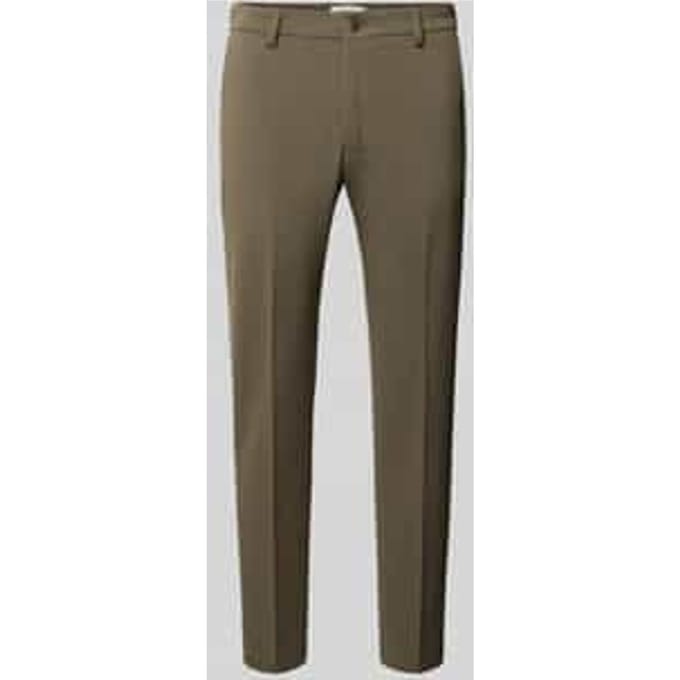 slim fit broek met persplooien model 'AJEND SMU'