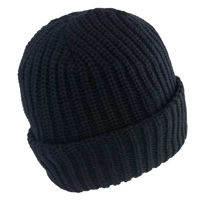 Lee Cooper Grof gebreide muts (Zwart)