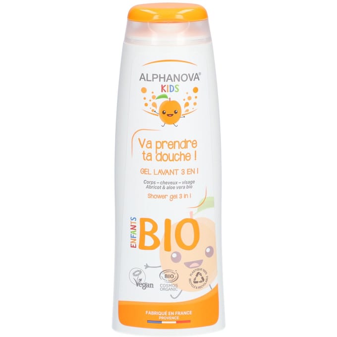 Alphanova Kids Kids bio showergel abricot 250 Milliliter