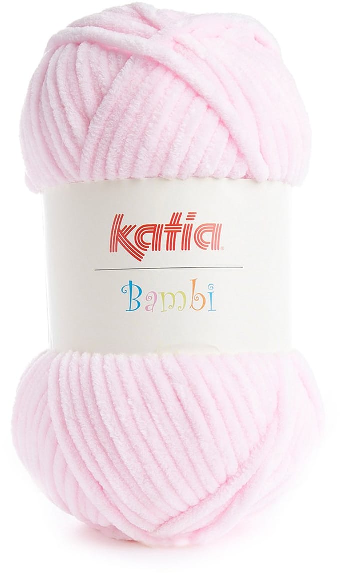 Katia Bambi - 301 lichtroze - Chenille Garen