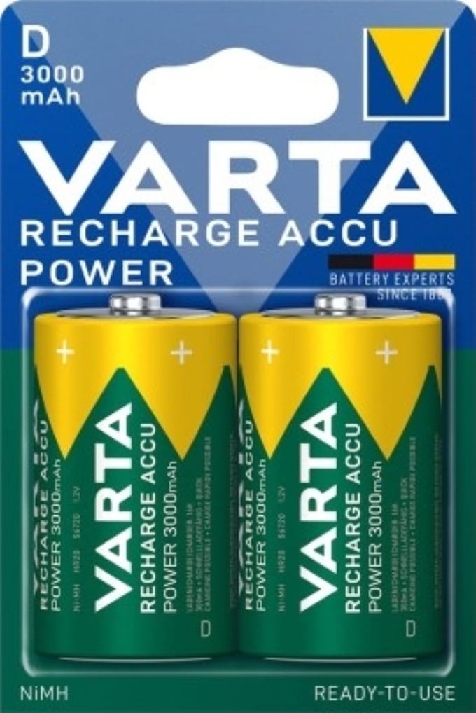 Varta Recharge Accu Power D 3000mAh blister 2 - 10 blisters