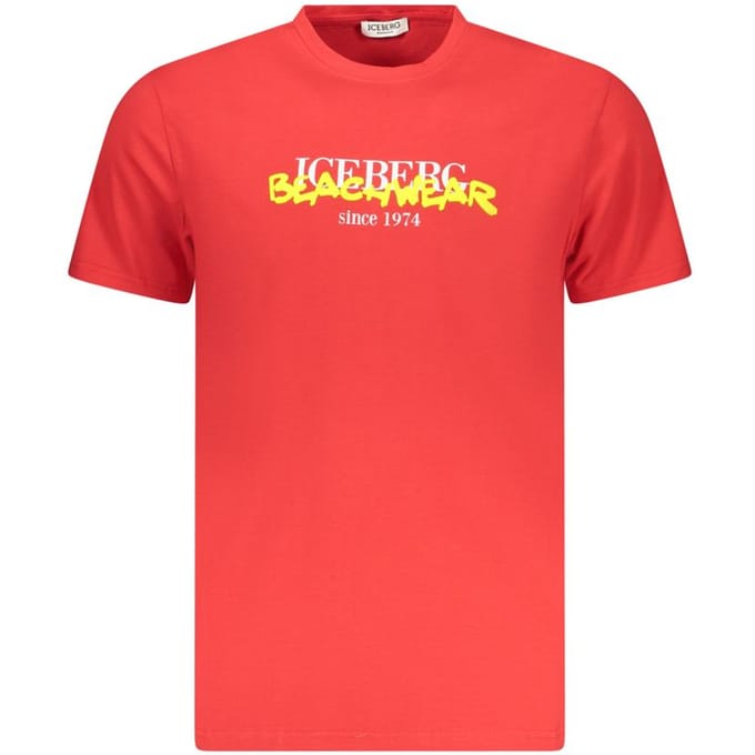Ice Iceberg Beachwear Logo Rood T-shirt