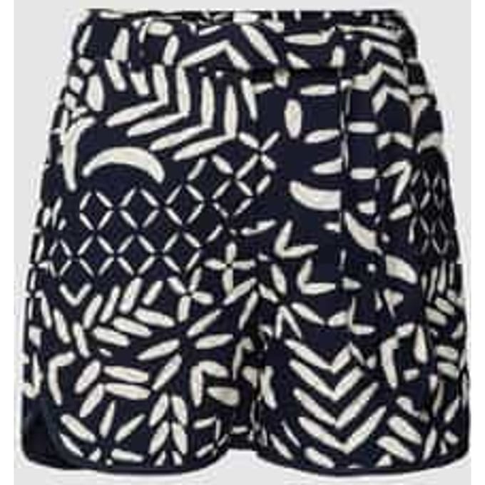 Korte broek in doorgestikt design, model 'IRMOON'