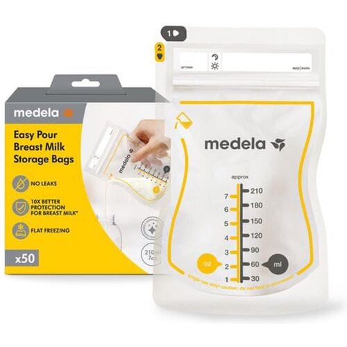 Medela Moedermelkbewaarzakjes 210 ml - 50 stuks Onbehandeld/Naturel unisex