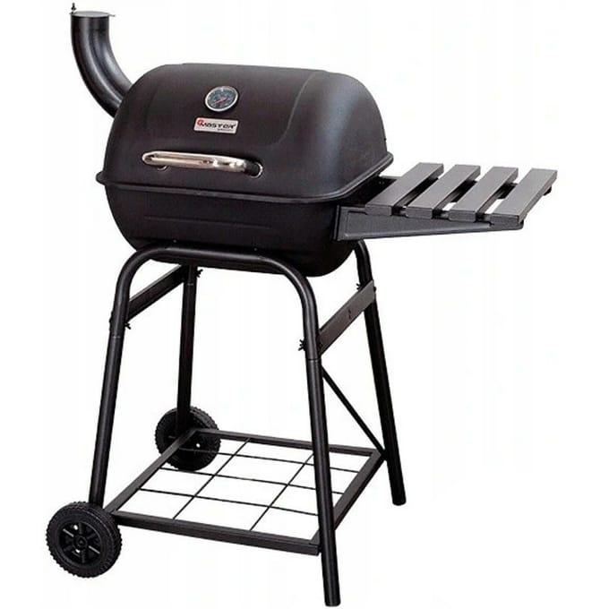 Master Grill MG508 Serie - Houtskool Locomotief BBQ - Thermometer - Rookoven