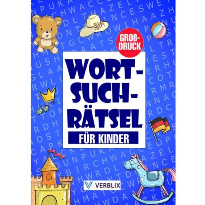 Wortsuchrätsel Für Kinder - Verblix Press