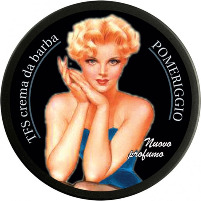 Tcheon Fung Sing scheer crème zeep Barb-OSE' Pomeriggio 75ml Pinups