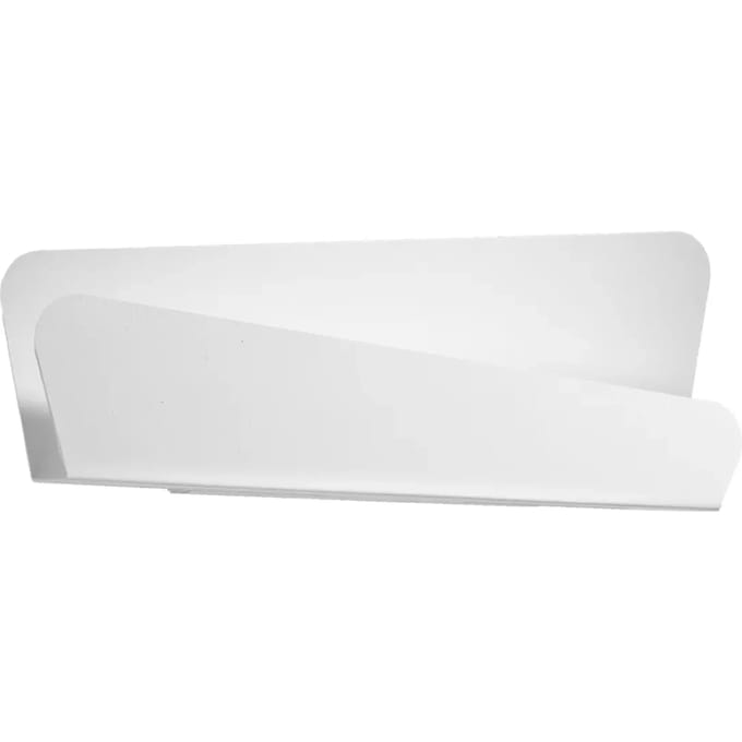 Wandlamp BASCIA met strakke rechthoekige vorm - Sollux Lighting - IP20 - Wit staal behuizing - 40 x 6 x 15 cm - 2 x G9 LED, exclusief lichtbron - 2 x 8 W - Moderne wandlamp voor woonkamer, eetkamer en keuken