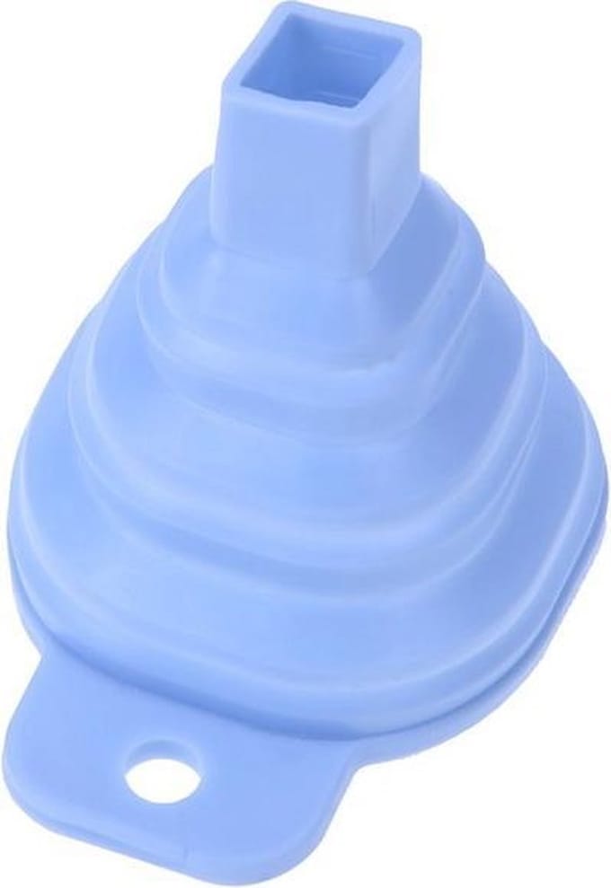 2 st. inklapbare trechters - paars - turquoise - Flexibel