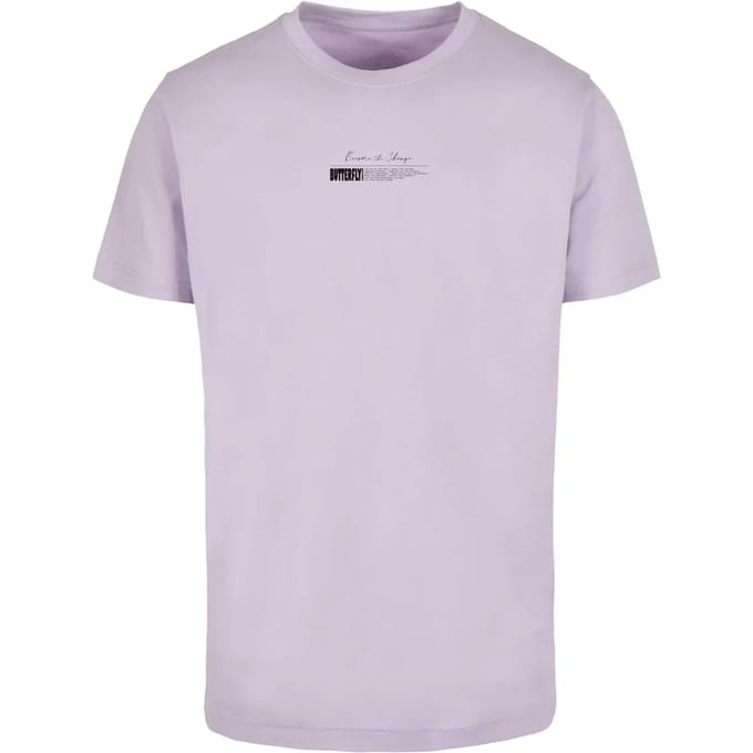 Mister Tee - Become the Change Butterfly 2.0 Heren T-shirt - L - Lila