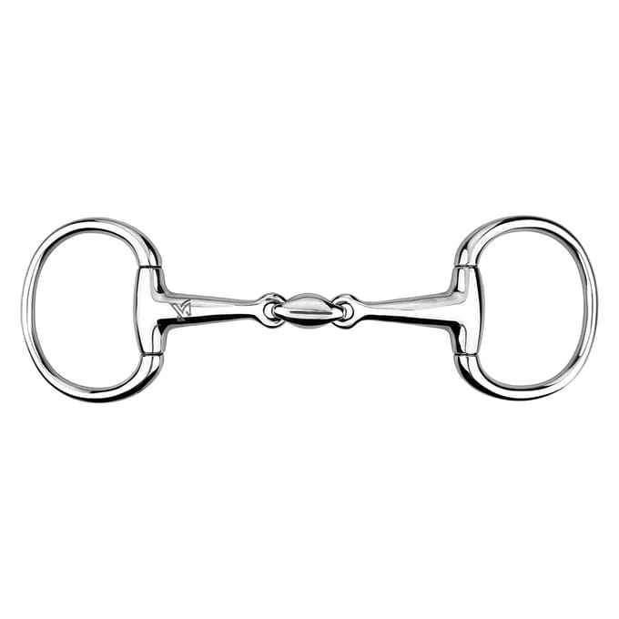 Mors 2 ringen voor paard anatomisch, olijf, dubbele breuk York