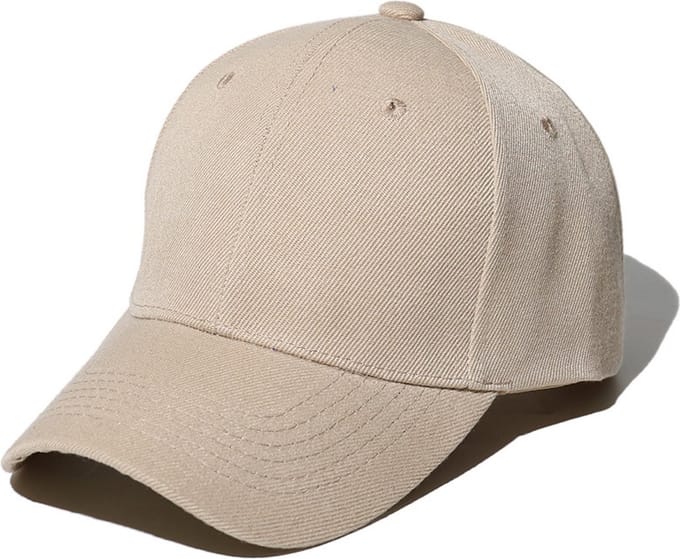 Baseball Cap Heren, Pet Dames, Verstelbaar, 55-60 CM, One Size, Polyester - Beige