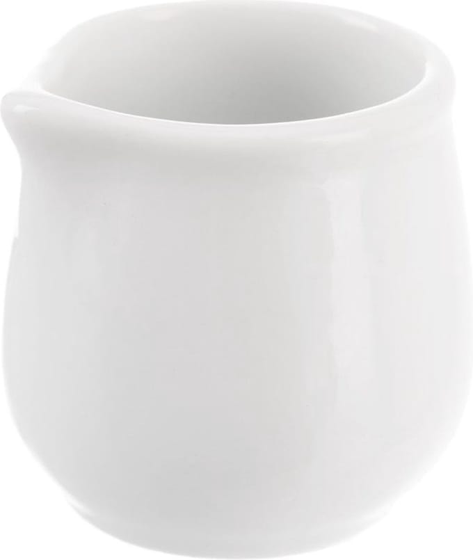 Melkkan Porselein Wit MONA 4x4 cm, 20 ml - Melkkannetje