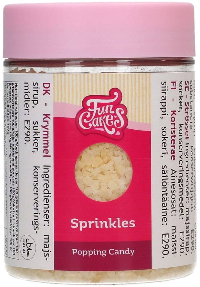 FunCakes Suikerdecoraties - Knettersuiker - 180g - Eetbare Taartdecoratie